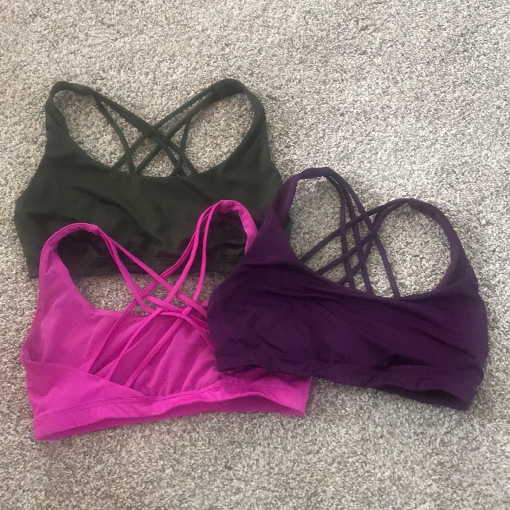 3 Victoria’s Secret sports bra size medium